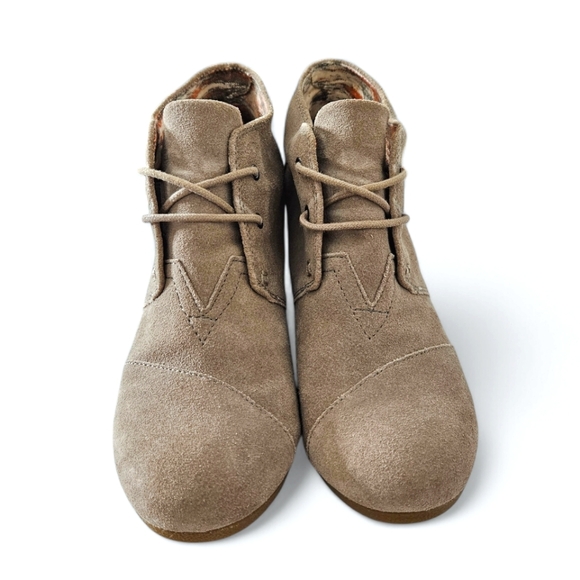 TOMS | Suede Desert Wedges | Women's | Size 8.5 | Ankle Booties - Picture 6 of 16